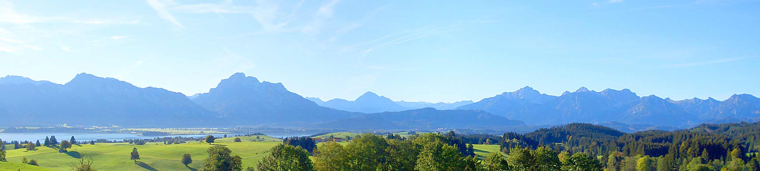 Alpenpanorama Füssener Land - Allgäu