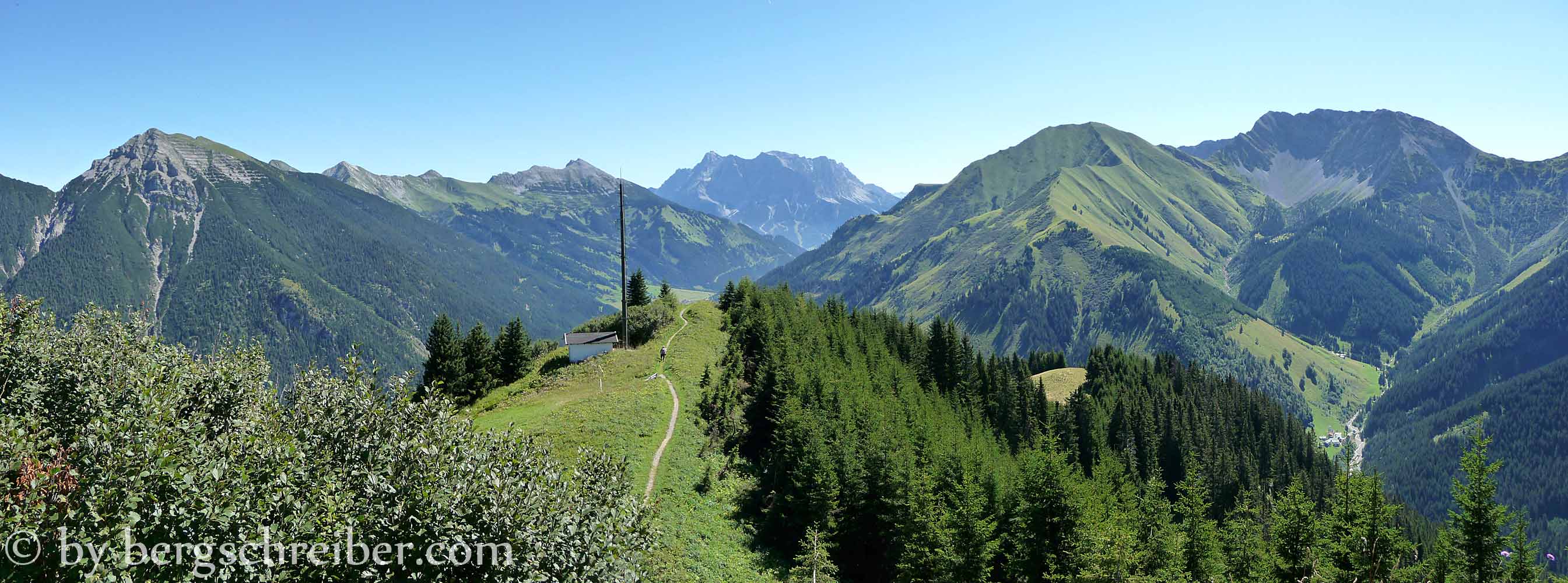 Alpkopf Panorama zur Zugspitze