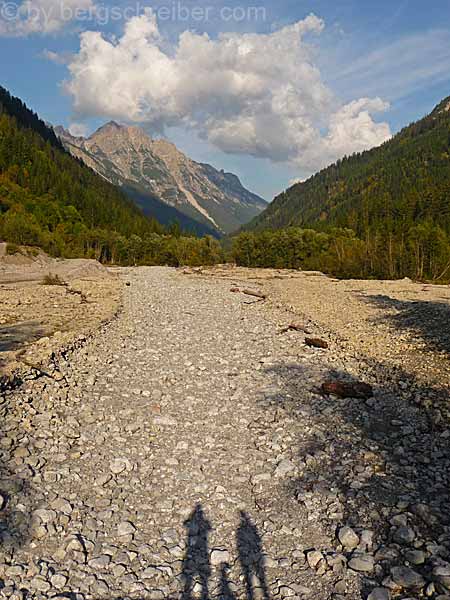 Im Hornbachtal auf dem Weg zur Petersbergalm