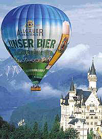 Bavaria Ballonfahrten, im Heißluftballon über Schloss Neuschwanstein
