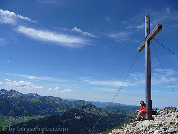 Am Gipfel des Brentenjoch