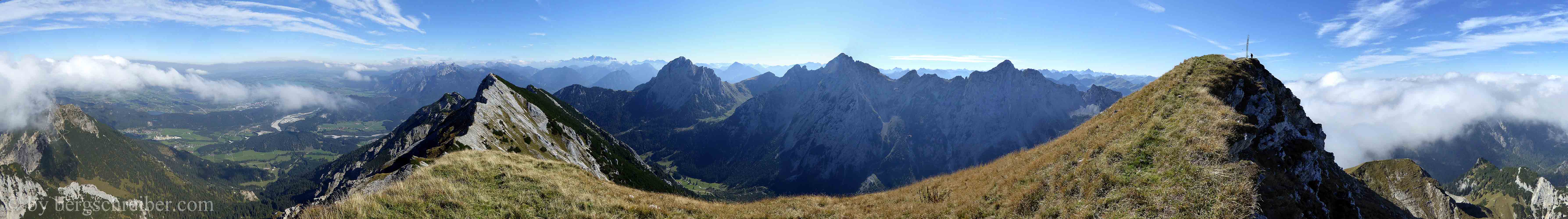 Große Schlicke Gipfelpanorama
