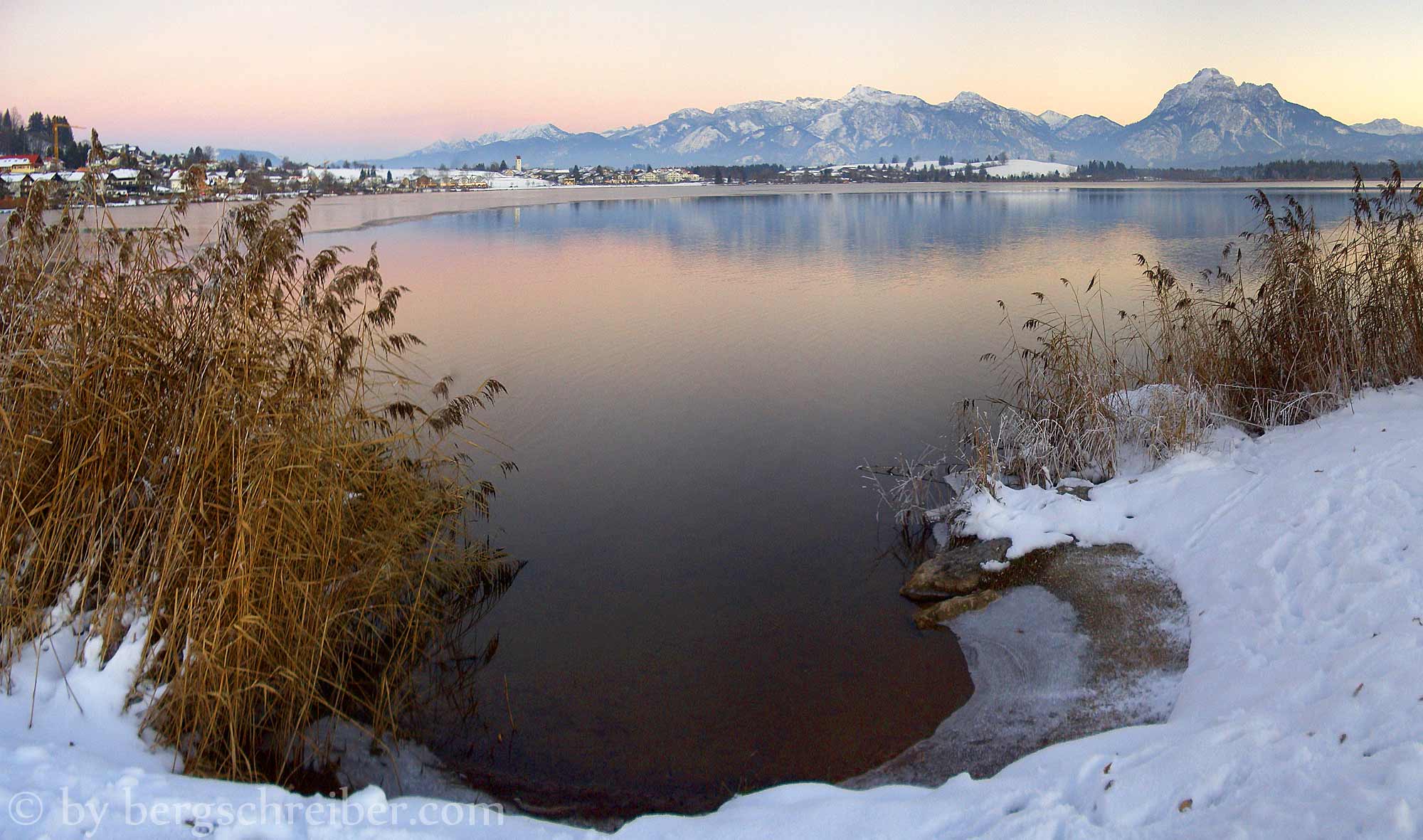 Wintersonnenuntergang