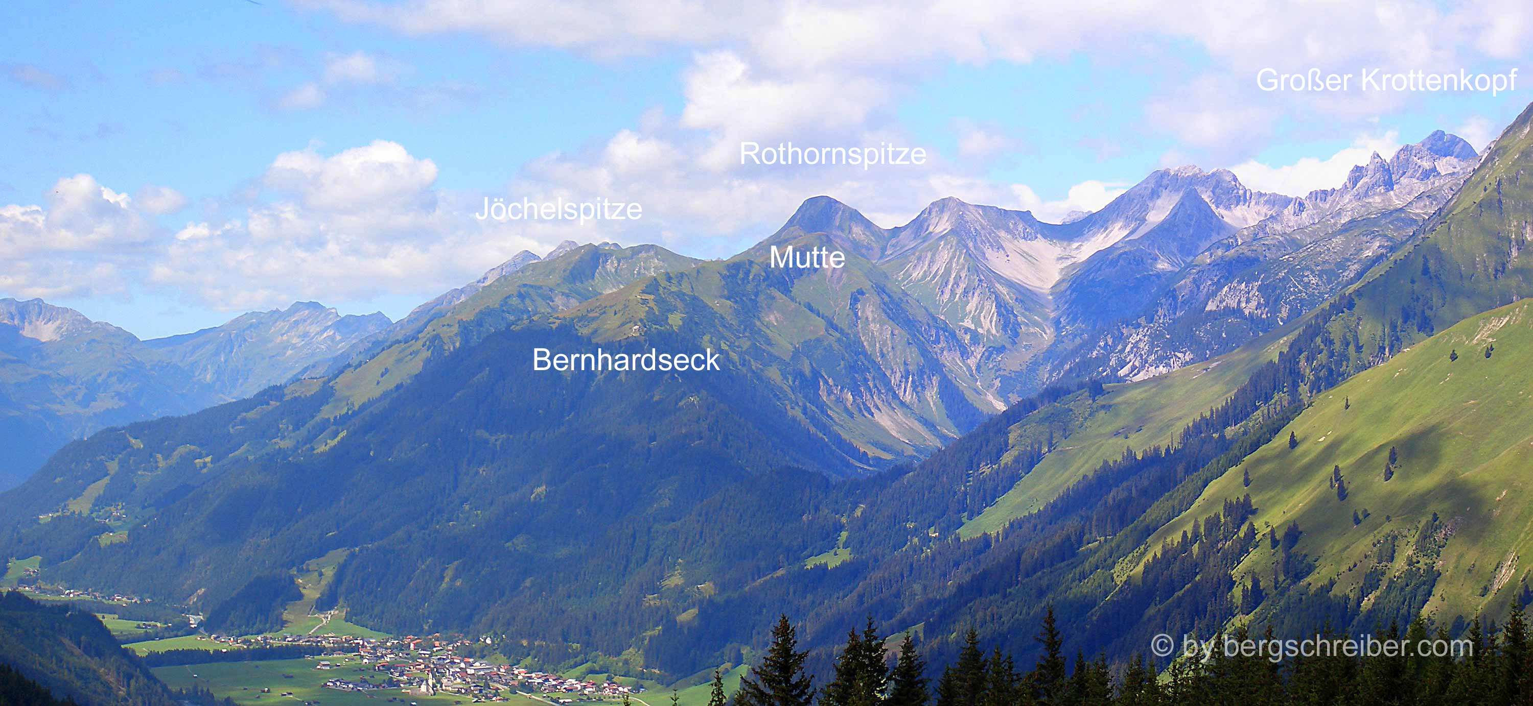 Jöchelspitze und Bernhardseck
