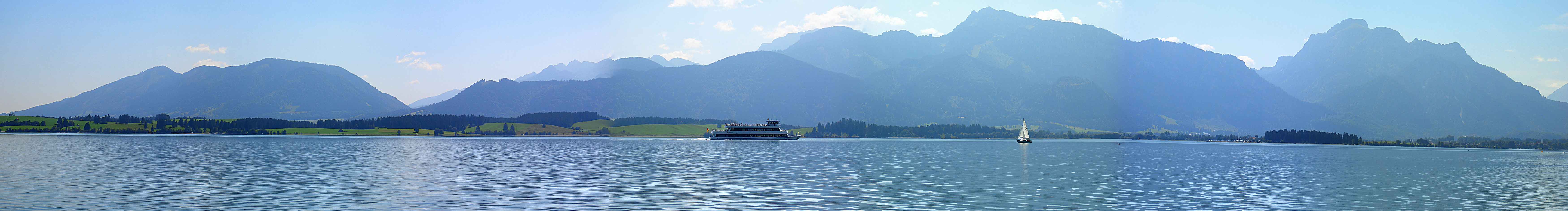 Forggensee und Ammergauer Alpen