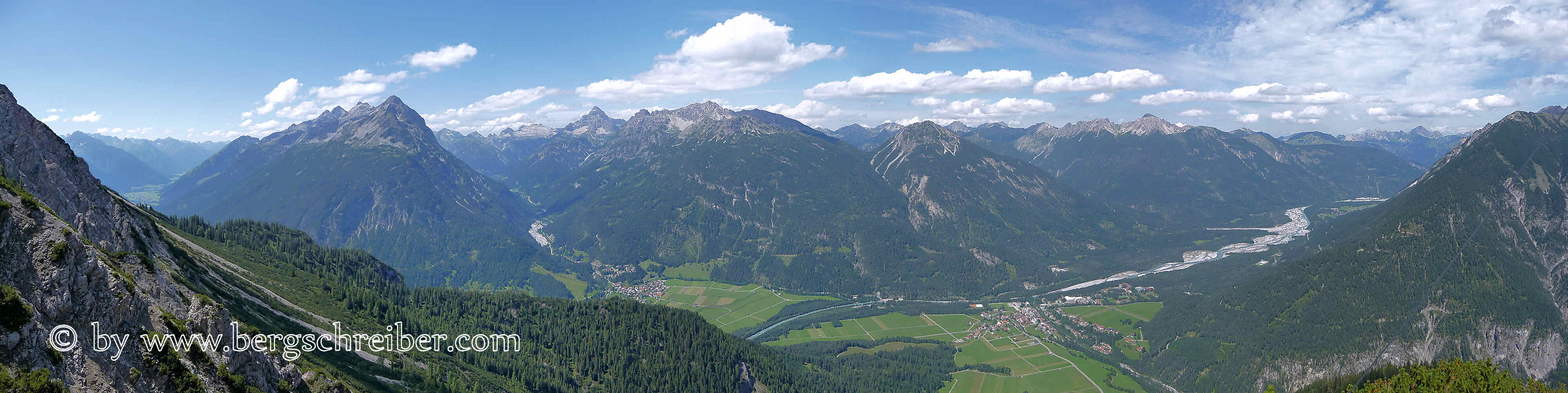 Gipfelpanorama der Allgäuer Alpen vom Steinmandl (Lechtaler Alpen)