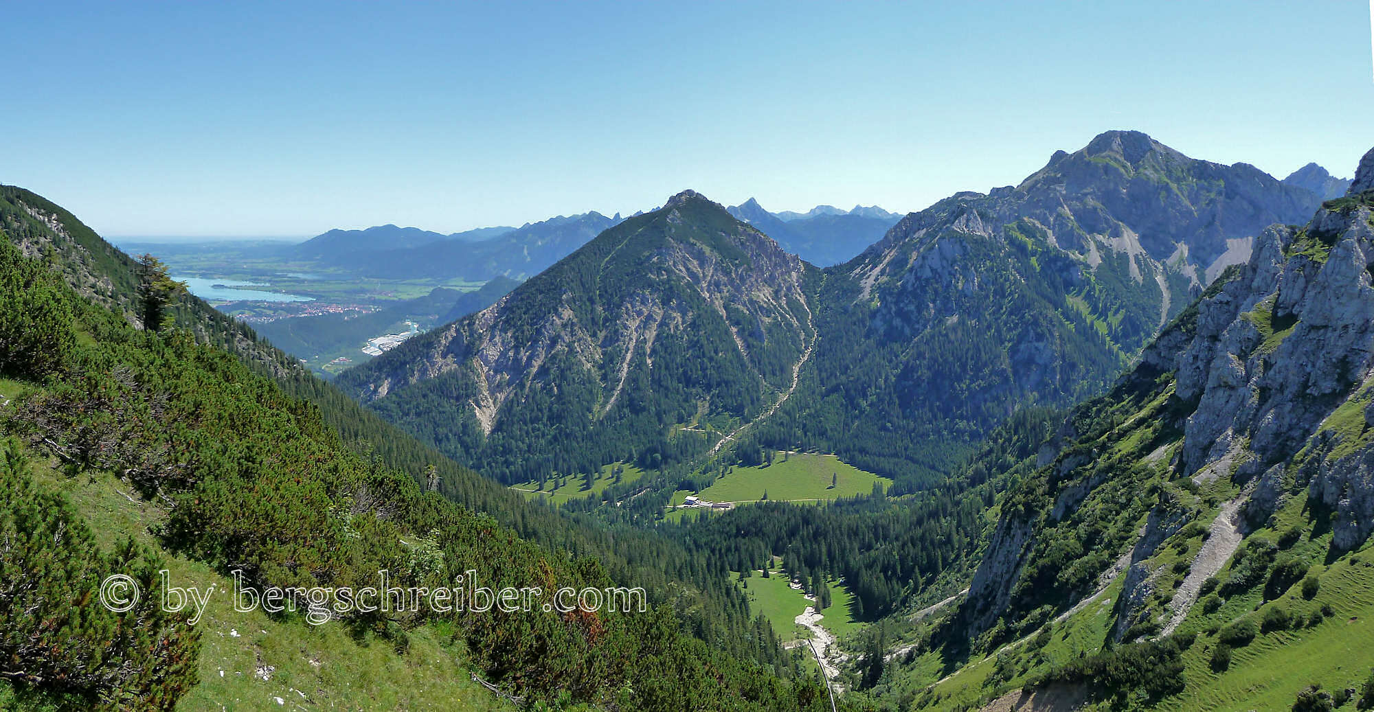 Vilser Alm und Große Schlicke vom Vilser Jöchl