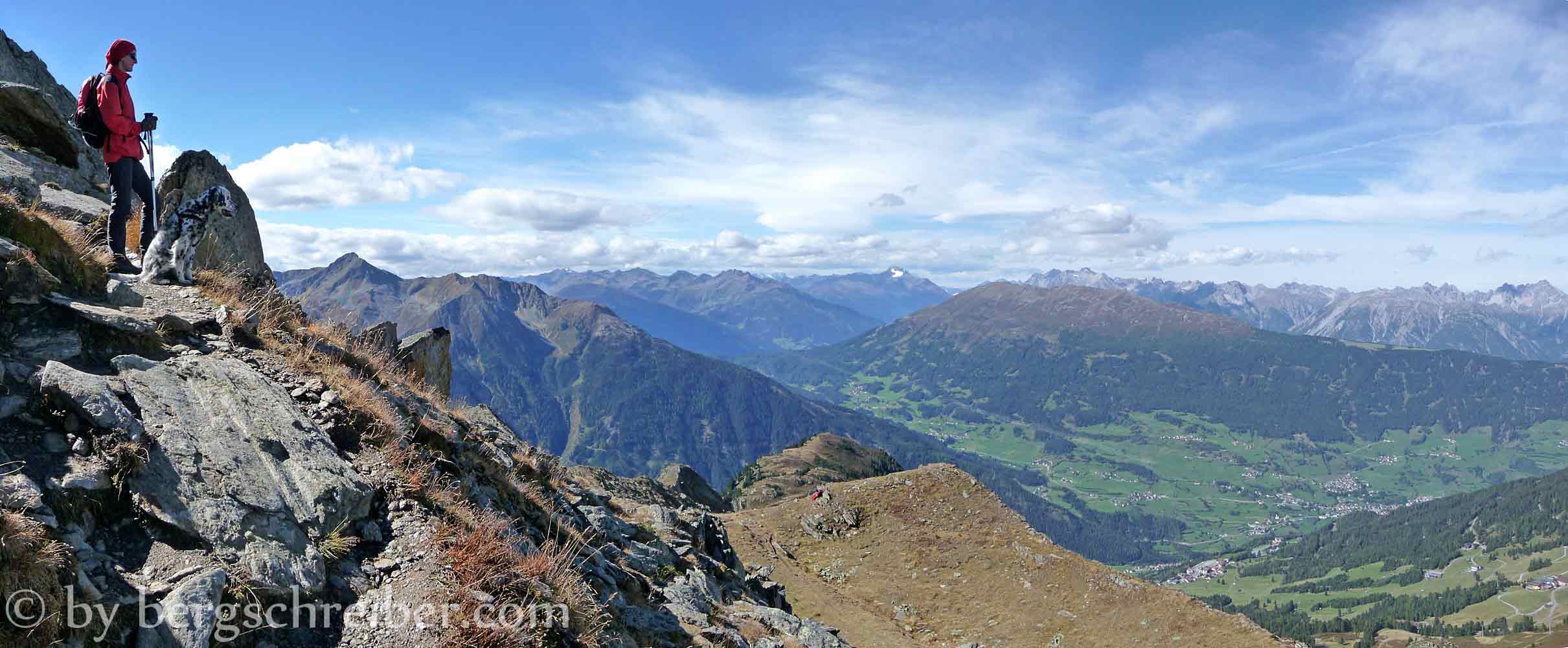 Fernsicht beim Aufstieg zum Hochzeiger