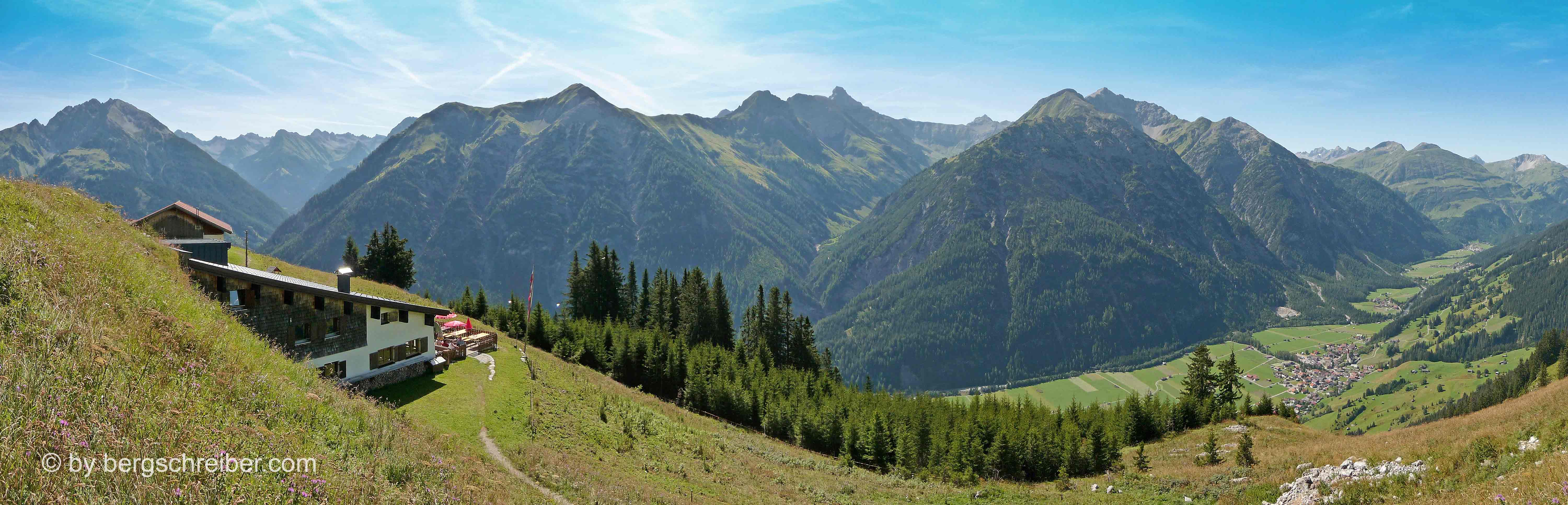 Panorama vom Berggasthof Sonnalm