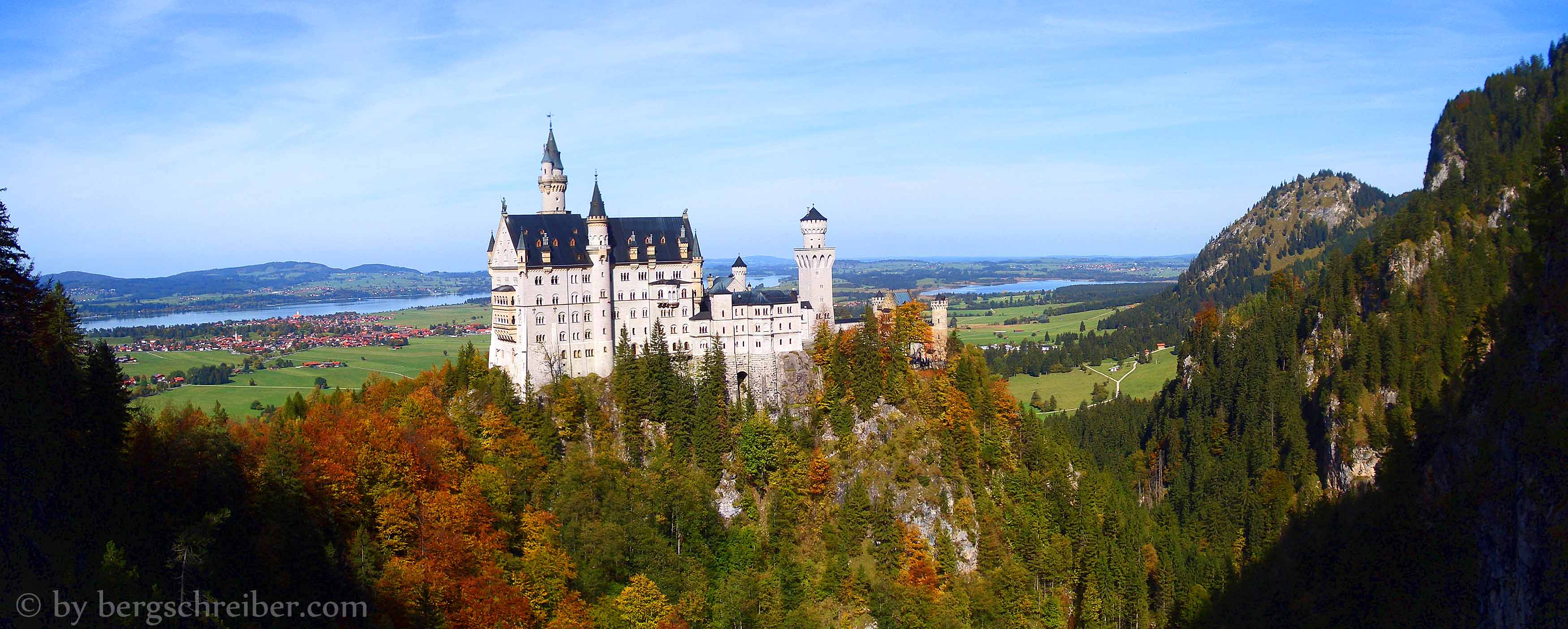 Schloss Neuschwanstein von der Marienbrücke