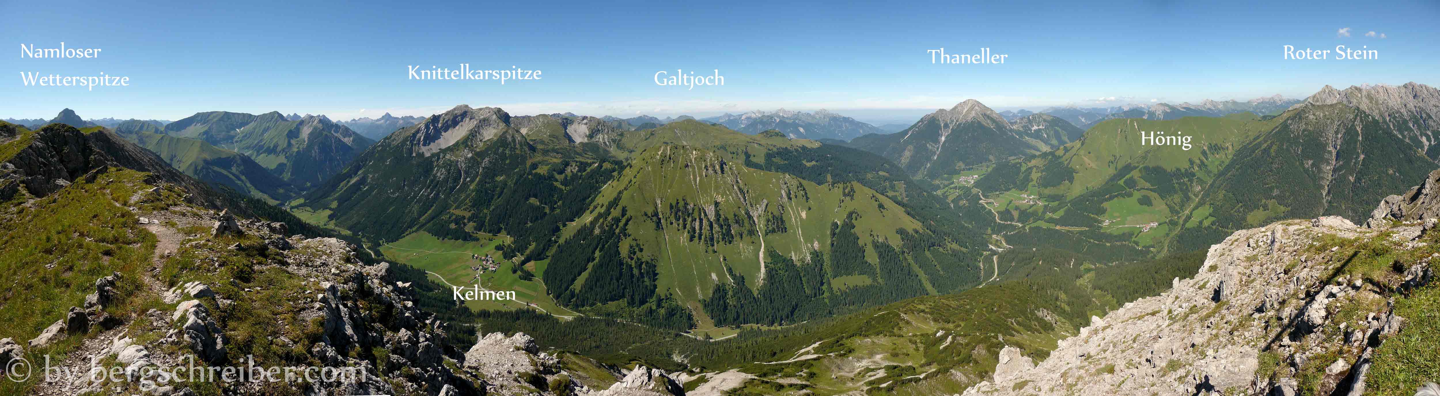 Schlierewand Gipfelpanorama