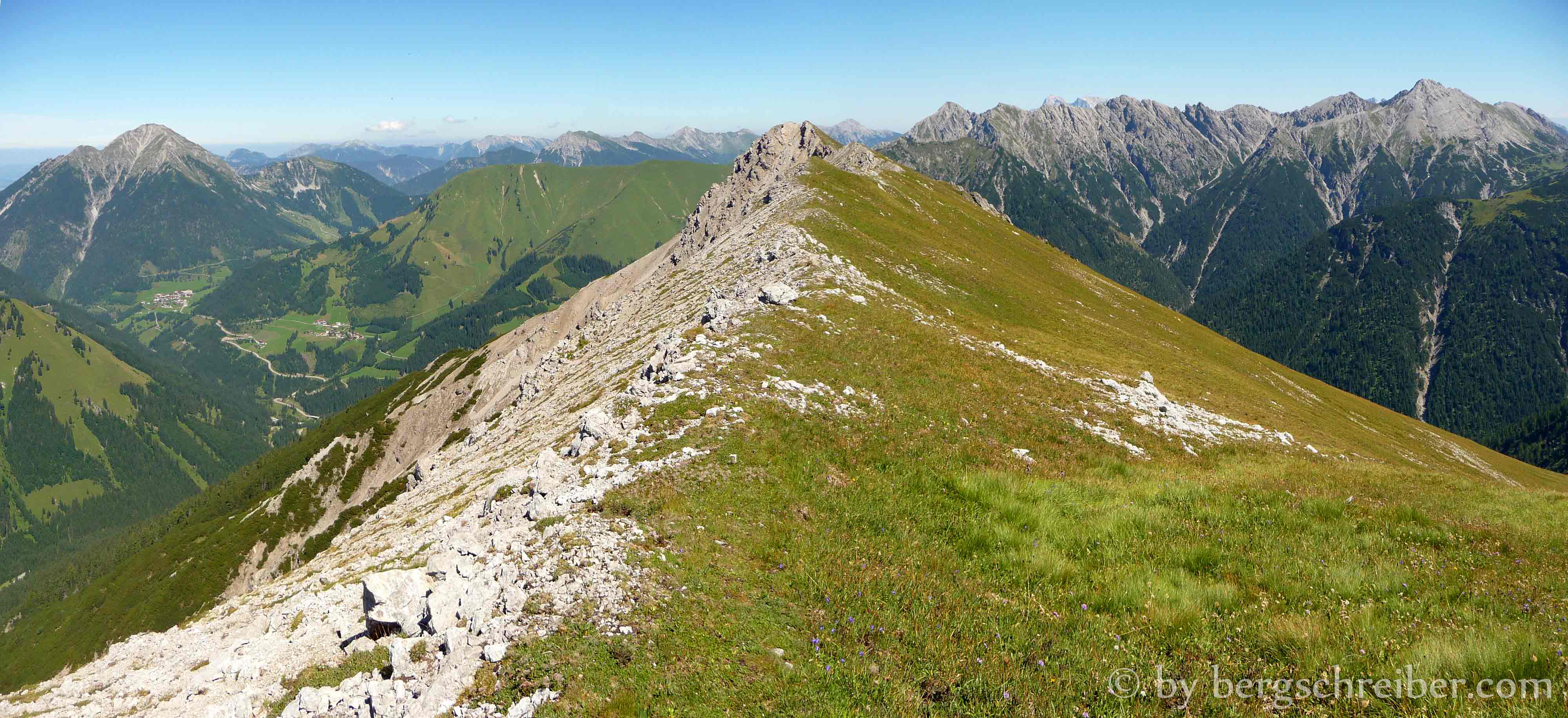 Sandegg, der aussichtreiche Verbindungsgrat zur Schlierewand