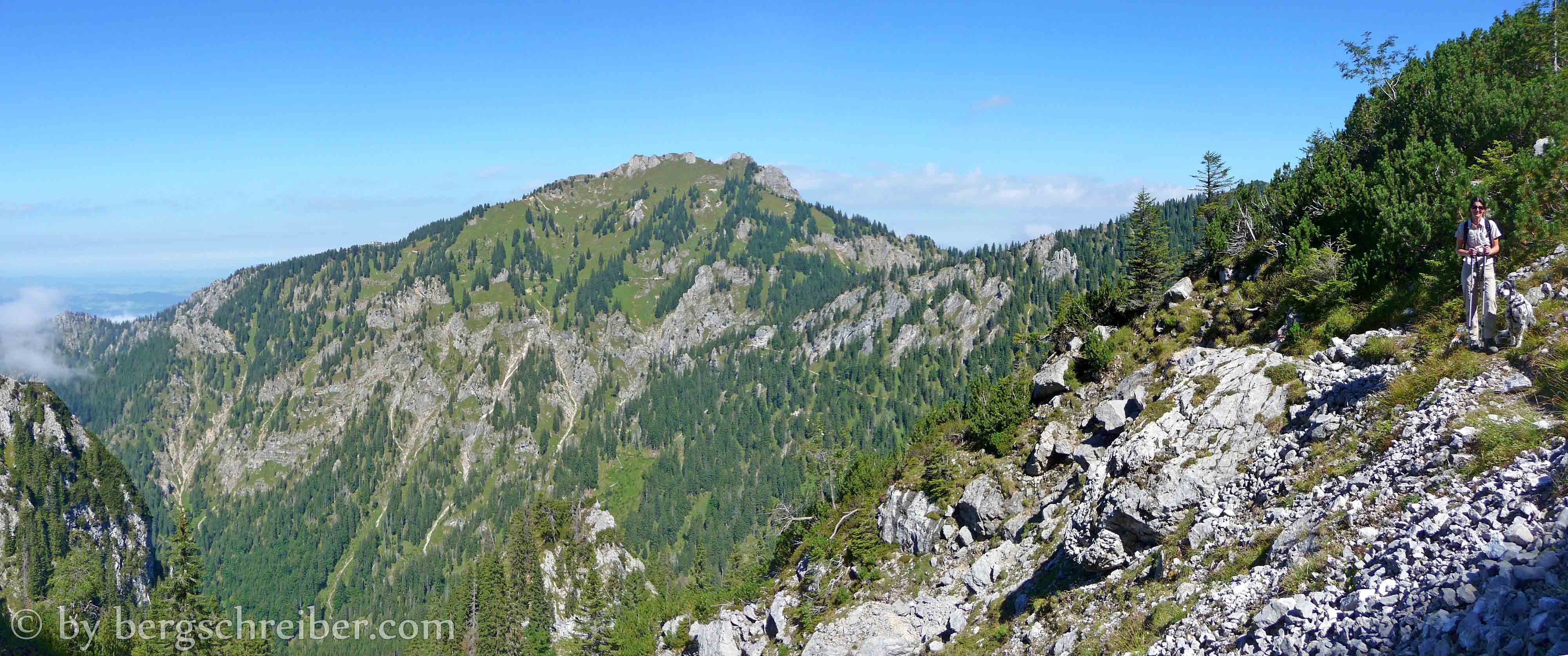 Settelesteig, Blick zum Tegelberg