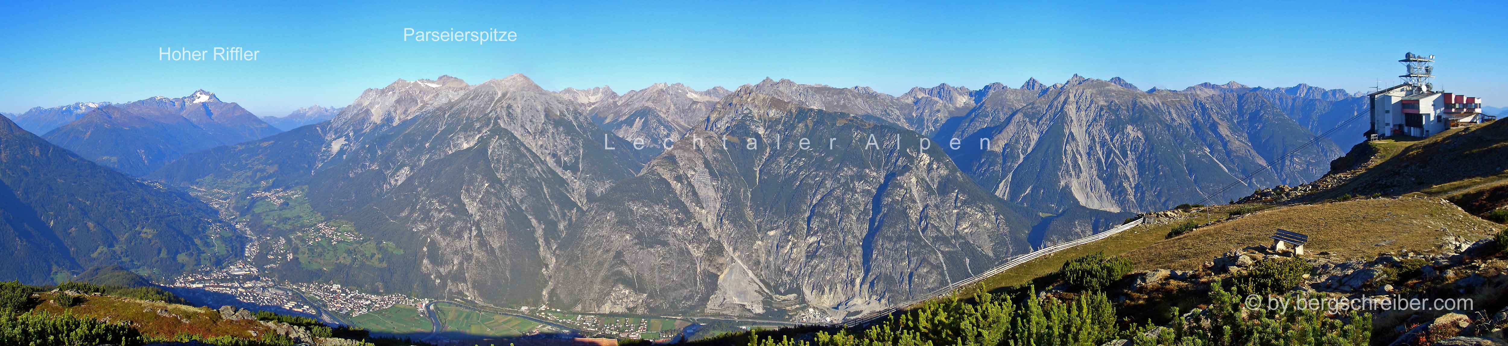 Panorama der Lechtaler Alpen vom Krahberg