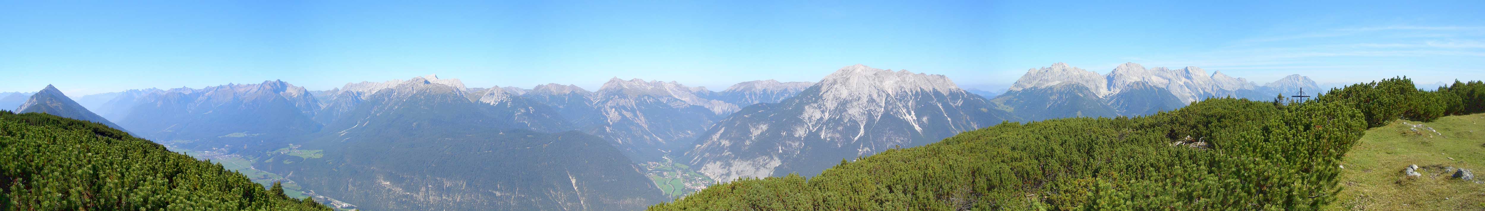 Lechtaler Alpen und Mieminger Kette vom Simmering