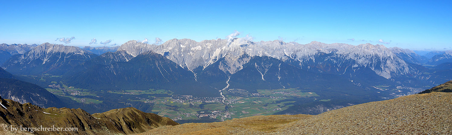 Panorama der Mieminger Berge vom Pirchkogel