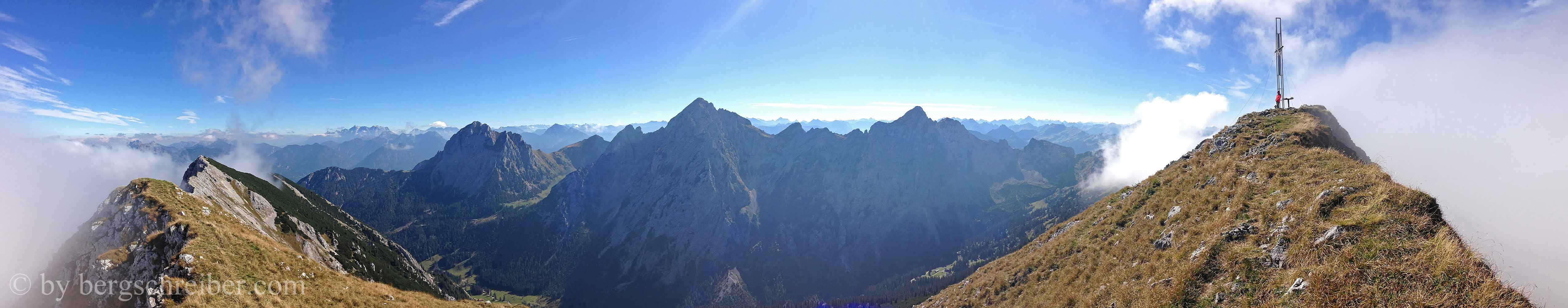 Große Schlicke Gipfelpanorama