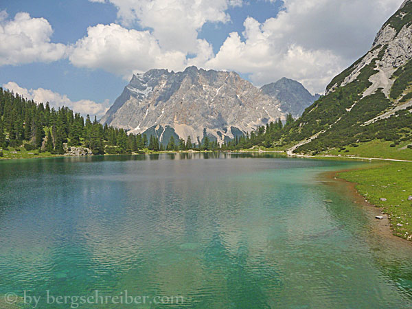 Der Seebensee mit einmaliger Aussicht zum Wettersteinmassiv