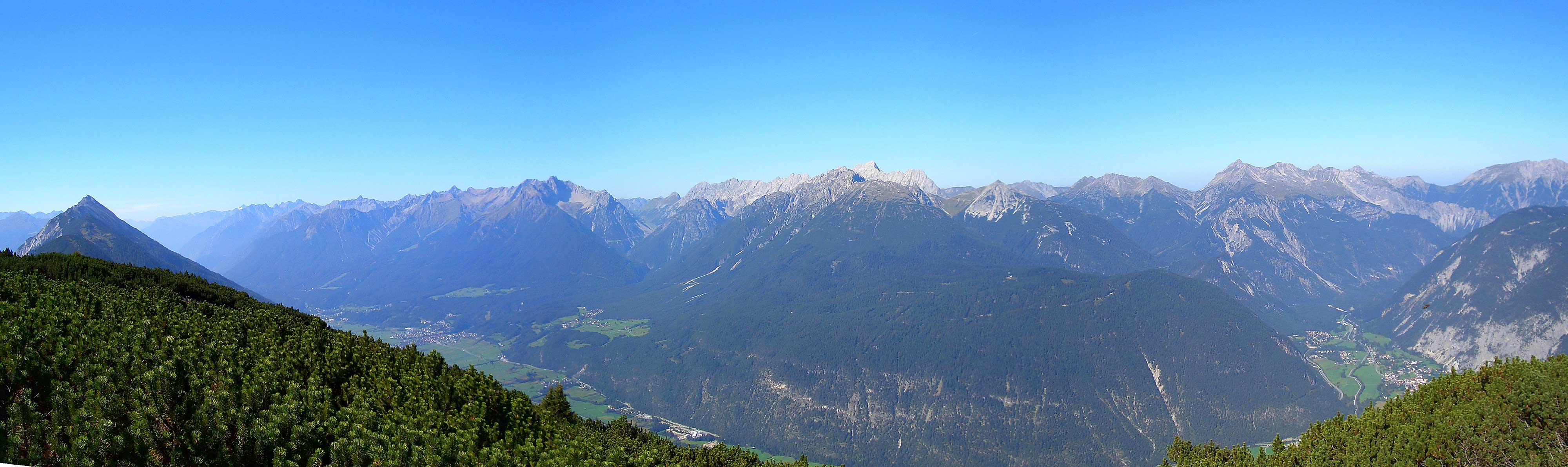 Lechtaler Alpen und Mieminger Kette vom Simmering