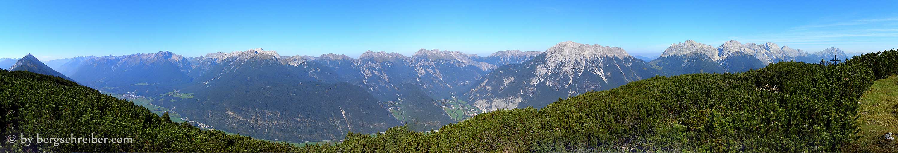 Panorama der Lechtaler Alpen vom Simmering